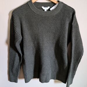 NWT Time and Tru forest green knit sweater (M)